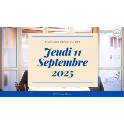 Jeudi 11 Septembre 2025
